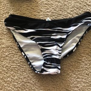Black and White Bikini Bottom
